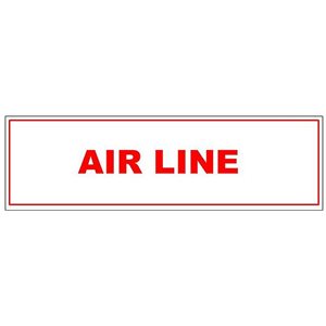 Sign 6"x 2" Air Line (100) Min.(1)