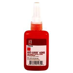 Threadlocker 50ml Bottle Red High Strength 62HS (6)Min.(1)