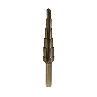 3 / 16"-1 / 2" 5 Step Drill Bit (Increments Every 1 / 16) (6) Min.(1)