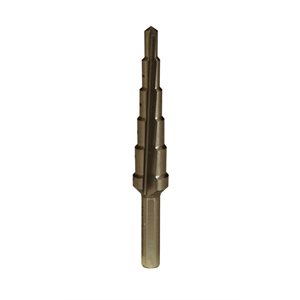 3 / 16"-1 / 2" 5 Step Drill Bit (Increments Every 1 / 16) (6) Min.(1)