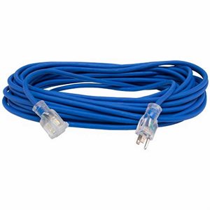 Extension Cord 50' 14 / 3 Blue All-Weather Round UL Listed (8) Min.(1)
