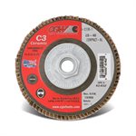 4-1 / 2" 36grit XL T27 Ceramic Flap Disc Compact Style 5 / 8-11Hub (50) Min.(10)