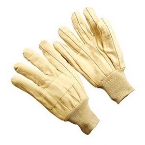 Double Palm 24oz Glove Cotton White Knit Wrist (10) Min.(10)