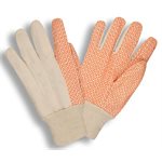 White Cotton Canvas 8oz Standard Wt. Orange PVC Dots Orange Wrist (25) Min.(6)