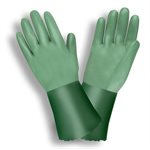 CHEM-COR Neoprene Glove Green Sandy Grip 12" Length Double Dipped Medium (6) Min.(1)