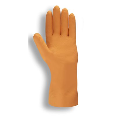 Neoprene Orange Gloves 28mil Neoprene / Latex Blend Large (12) Min.(1)