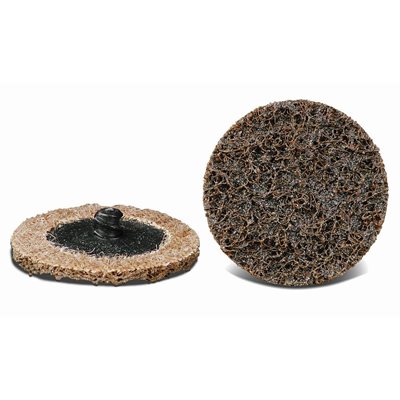 2" Coarse Brown Roll On Non-Woven Disc Quick Change (400) Min.(50)