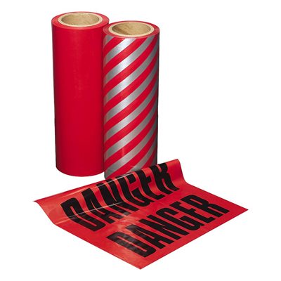 Flags Red Warning / Lumber 12"x 12" 300 ct roll (6)