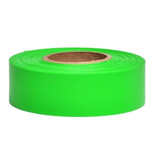 Roll Flagging 1"x 150' Taffeta -10º Green Glo (120) Min.(10)