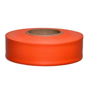 Roll Flagging 1"x 300' Taffeta -10º Orange (120) Min.(10)