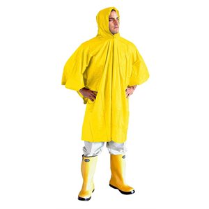 Rain Poncho w / Hood Yellow 10mil PVC (50)