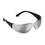Safety Glasses Bulldog Silver Mirror Lens Black Frame (120) Min.(12)