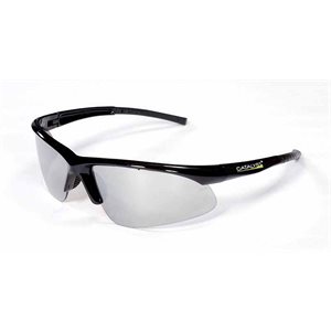 Safety Glasses Catalyst Silver Mirror Lens Black Frame (120) Min.(12)