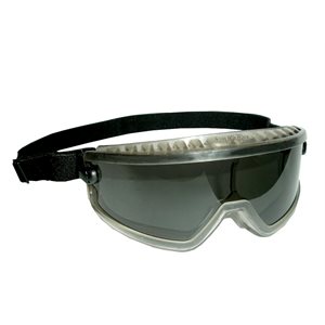 Dust Goggles Adjustable Strap Grey Anti-Fog Z87.1 Flexible Nylon Frame (120) Min.(12)