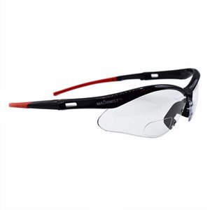 Safety Glasses Machinist Readers 1.5 Bifocal Lens Black Frame (120) Min.(12)