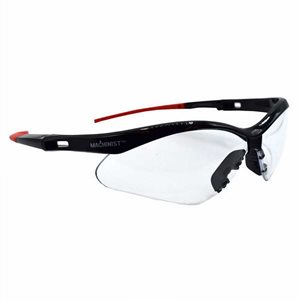 Safety Glasses Machinist Clear Lens Black Frame (120) Min.(12)