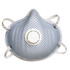 Moldex #2300 with Valve N95 Dura-Mesh Particulate Mask Double Strap 10ct (10) Min. (1)