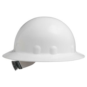 FIBRE-METAL Full Brim E-1 White Hard Hat Ratchet 8-point Suspension (16) Min. (1)