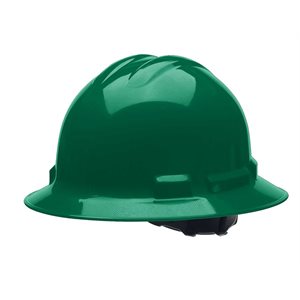 Full Brim Hard Hat Forest Green with Ratchet 4-point Suspension (10) Min.(1)