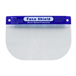 Face Shield Clear Foam Band Elastic strap 8.5"x 13" (100)