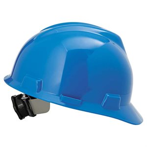 MSA Cap Style Hard Hat Blue V-GARD 475359 Fas-Trac III Suspension (20) Min. (1)
