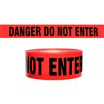 3"x 1000' 2.5mil Red "Danger Do Not Enter" Tape 12ct Case (1)