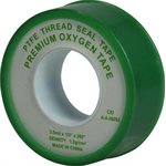 1 / 2" x 520" Green Oxygen Thread Seal Tape (500) Min.(100)