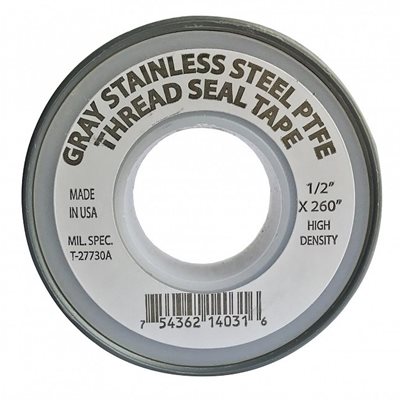 3 / 4" x 260" Gray USA Stainless Thread Seal Tape (144)