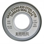 1 / 2" x 520" Gray USA Stainless Thread Seal Tape (144)