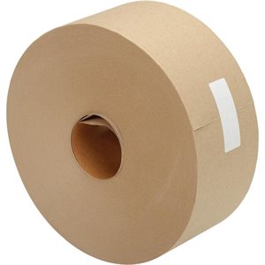 Water Activated Tape 3" x 600' Holland Non-Reinforced Natural 10 Count