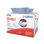 WypAll X90 Kimberly-Clark 136ct Disposable Wiper 11" x 16.8" Blue Cloth 12891 (1)